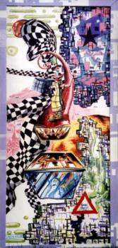 l arriere du bus vert